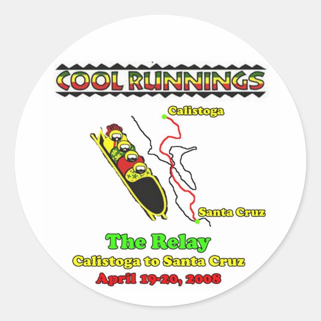 The Relay: Team Cool Runnings sticker (Front)