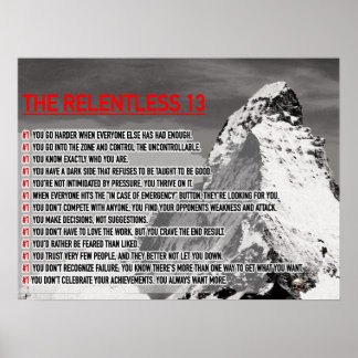 The Relentless 13 Poster