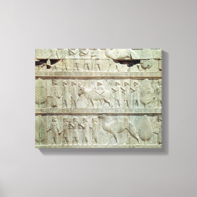 the relief frieze on the East stairway Canvas Print (Front)