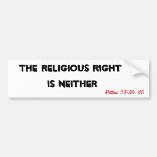 The Religious Right is Neither Bumper Sticker