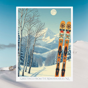 The Remarkables New Zealand ski vacation Postcard