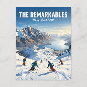 The Remarkables Ski Area New Zealand Postcard