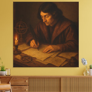 The Renaissance Astronomer at Work Canvas Print