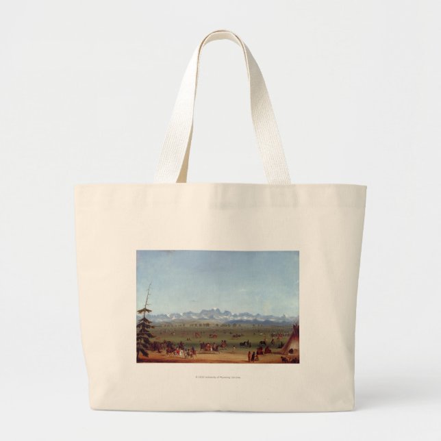 The Rendezvous Near Green River Large Tote Bag (Front)