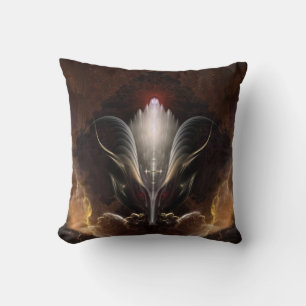 The Renidron Fractal Art Throw Pillow