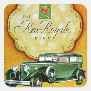 The Reo-Royale Eight Square Sticker
