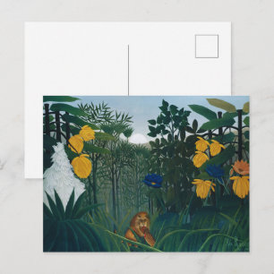 The Repast of the Lion Forest Green Postcard