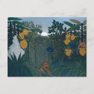 The Repast of the Lion - Henri Rousseau Postcard
