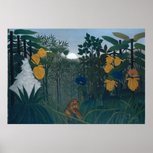 The Repast of the Lion - Henri Rousseau Poster