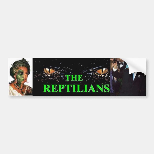 The Reptilians Bumper Sticker (Front)