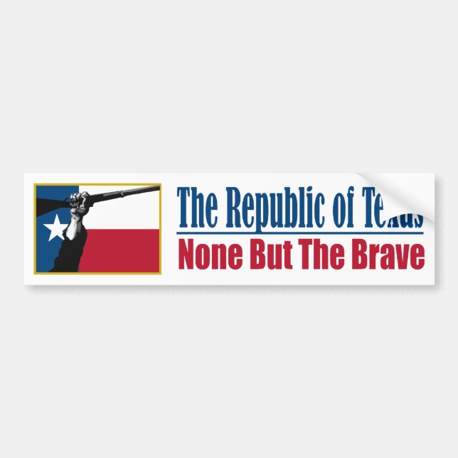 The Republic of Texas (NBTB) Bumper Sticker (Front)