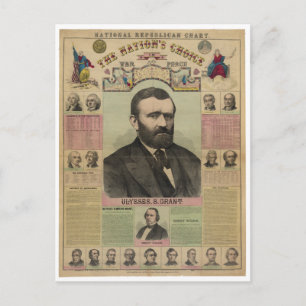 The Republican Chart Ulysses S. Grant by M.T. Boyd Postcard