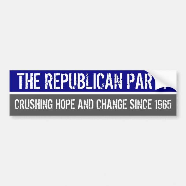 THE REPUBLICAN PARTY BUMPER STICKER (Front)