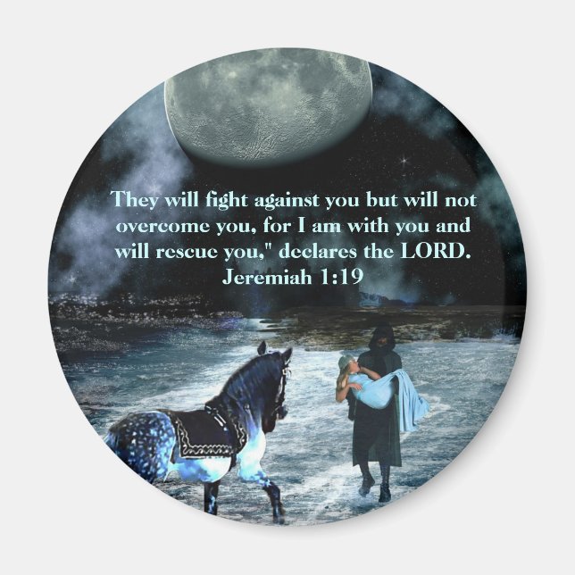 The Rescue Jeremiah1:19 magnet (Front)