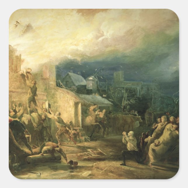 The Rescue of John Wesley Square Sticker (Front)