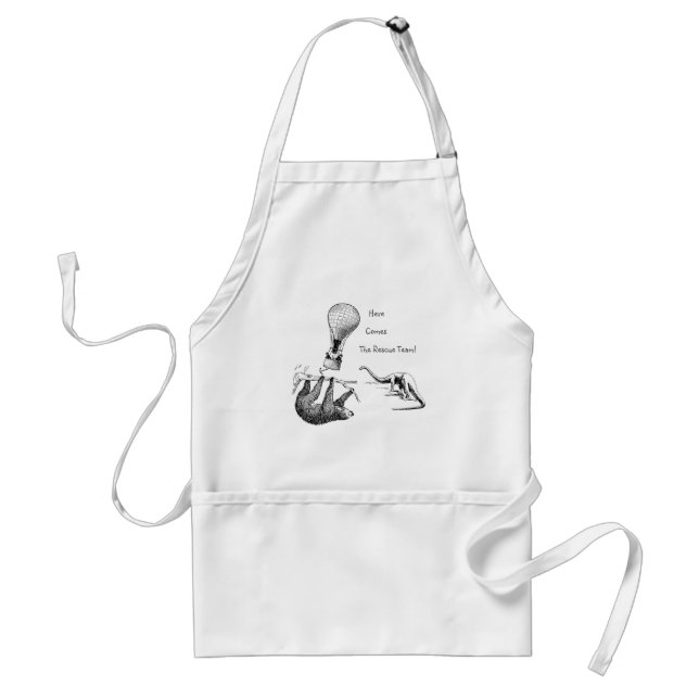 The Rescue Team (Sloth, Dinosaur)      Standard Apron (Front)
