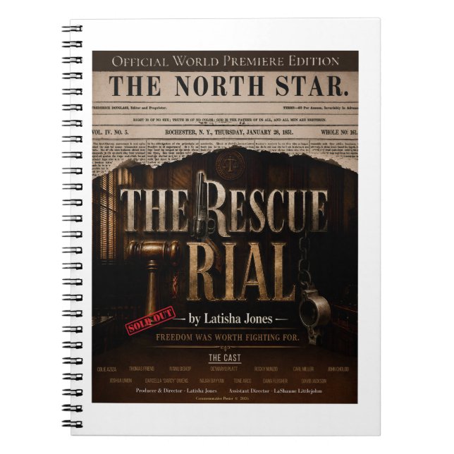 The Rescue Trial World Premiere Vintage Notebook (Front)