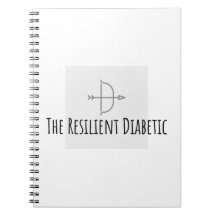 The Resilient Diabetic grey on transparent logo