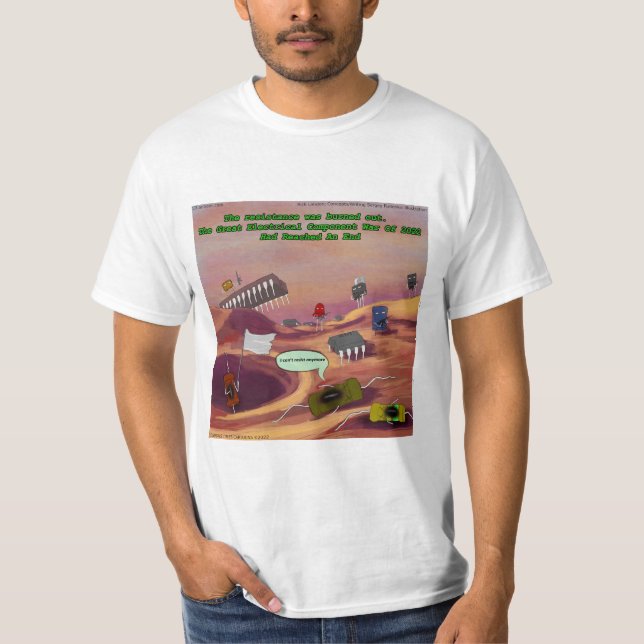 The Resistance Funny Electrical Component T-Shirt (Front)