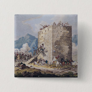 The Resistance of Forty Greek Rebels 15 Cm Square Badge