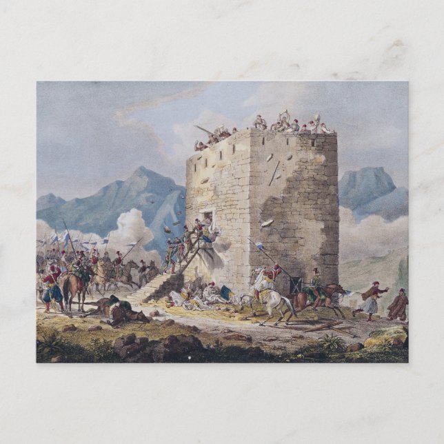 The Resistance of Forty Greek Rebels Postcard (Front)