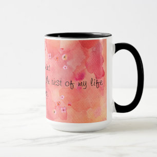 The Rest of My Life Laughing 15 oz Ringer Mug