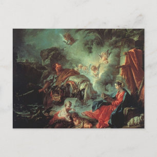 The Rest on Flight into Egypt, Francois Boucher Po Postcard