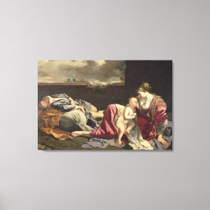 The Rest on the Flight into Egypt, 1628 Canvas Print