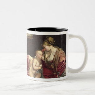 The Rest on the Flight into Egypt, 1628 Two-Tone Coffee Mug