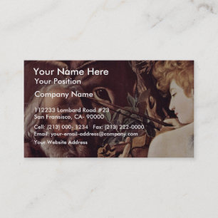 The Rest On The Flight Into Egypt By Michelangelo Business Card