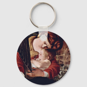 The Rest On The Flight Into Egypt  By Michelangelo Key Ring