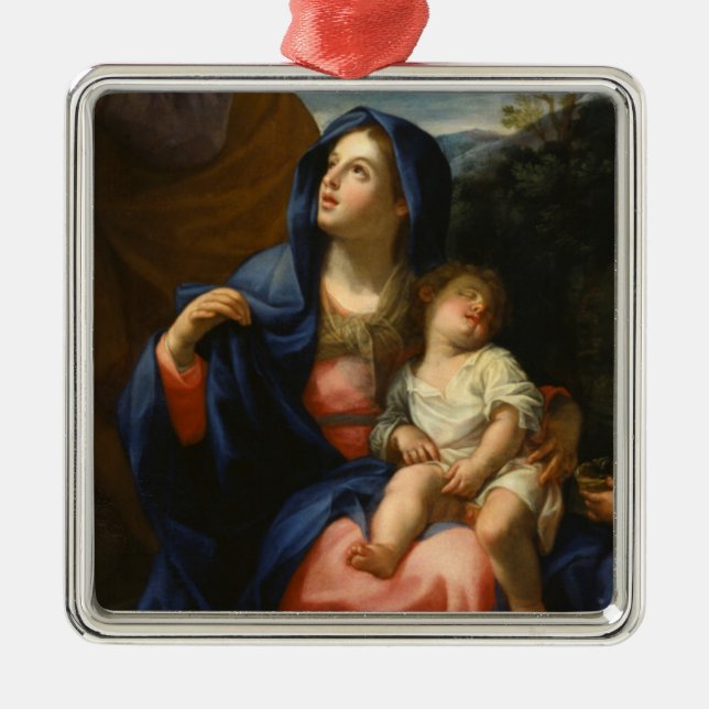 The Rest on the Flight into Egypt Metal Tree Decoration (Front)