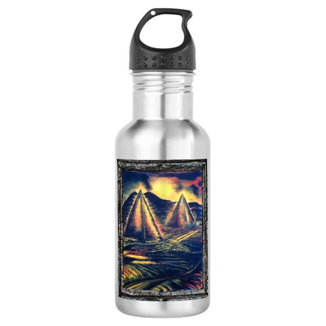 The Resting Place, Pyramids 532 Ml Water Bottle (Front)
