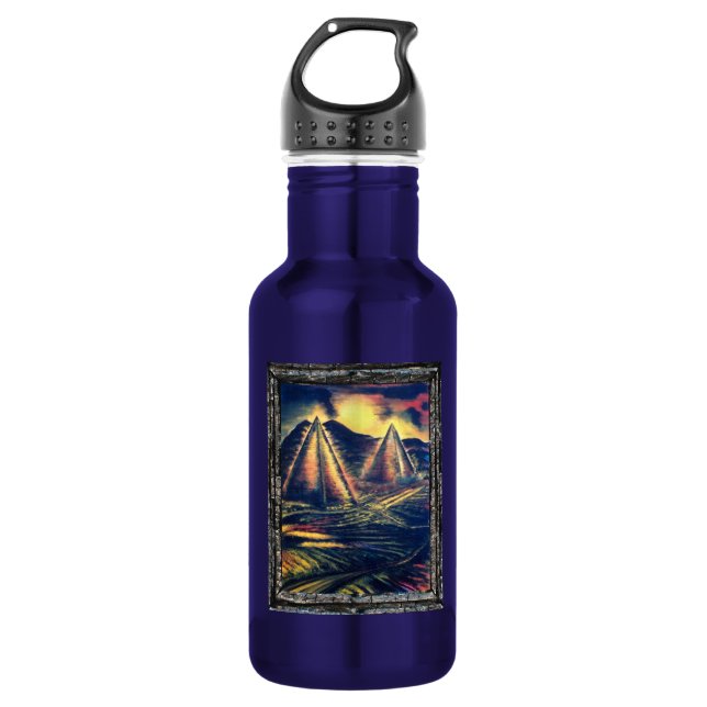 The Resting Place, Pyramids Water Bottle (Front)