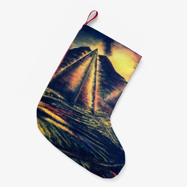 The Resting Place Small Christmas Stocking (Front (Hanging))