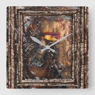 The Resting Place Square Wall Clock