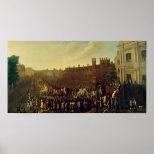 The Restoration of Charles II  at Whitehall Poster