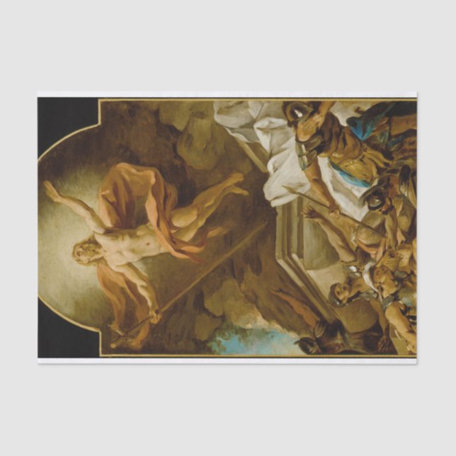 The Resurrection by Jean-Francois de Troy Tissue Paper (Front)