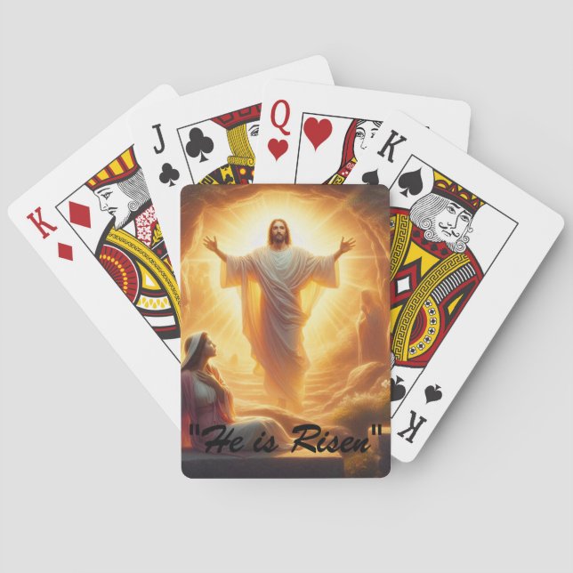 The Resurrection Light: Jesus Christ Rises Playing Cards (Back)