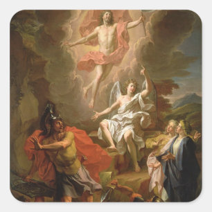 The Resurrection of Christ, 1700 Square Sticker