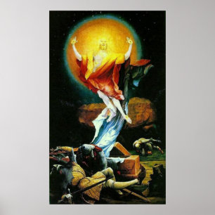 The Resurrection of Christ by Grunewald Poster