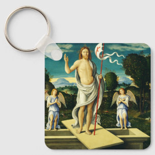 The Resurrection of Jesus by Girolamo da Santacroc Key Ring