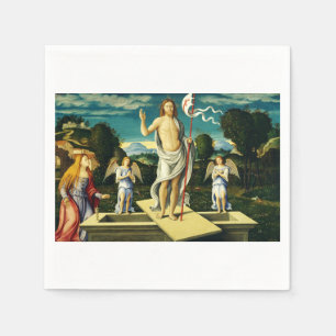 The Resurrection of Jesus by Girolamo da Santacroc Napkin