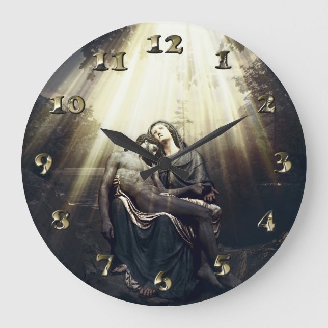 The Resurrection of Jesus Christ Large Clock (Front)
