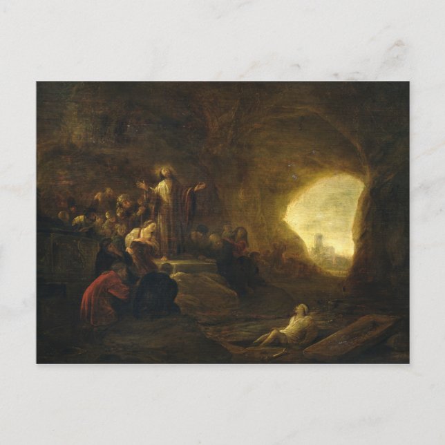 The Resurrection of Lazarus 2 Postcard (Front)