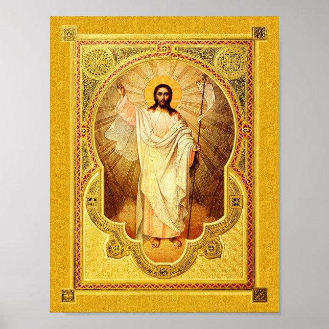 The Resurrection of Our Lord – Icon Poster (Front)