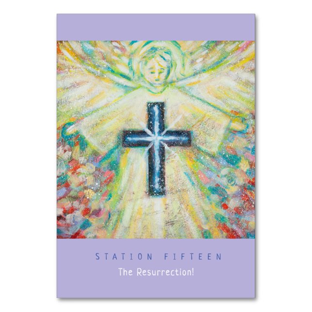 The Resurrection Prayer Card (Front)