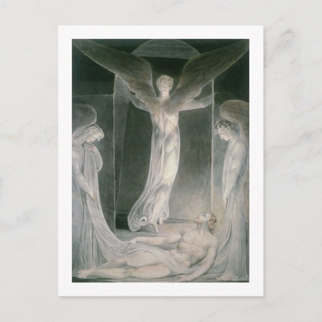 The Resurrection: The Angels rolling away the Ston Postcard (Front)