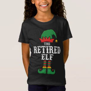 The Retired Elf Christmas Pajama Idea Family Match T-Shirt