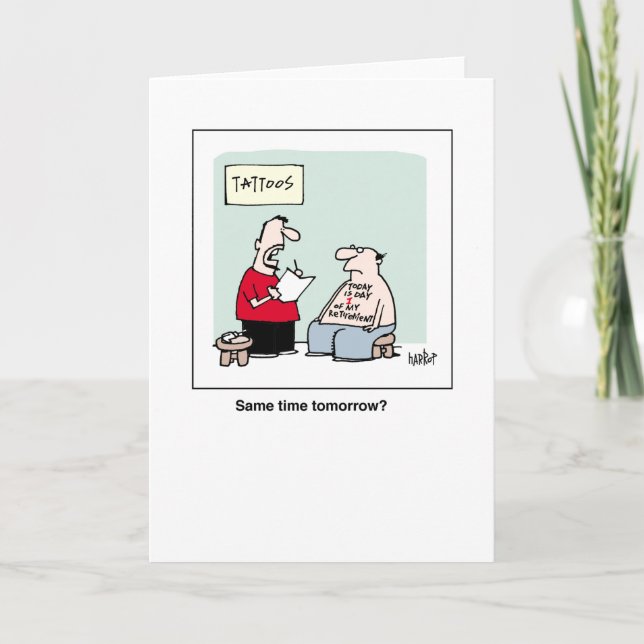 The retirement tattoo card (Front)